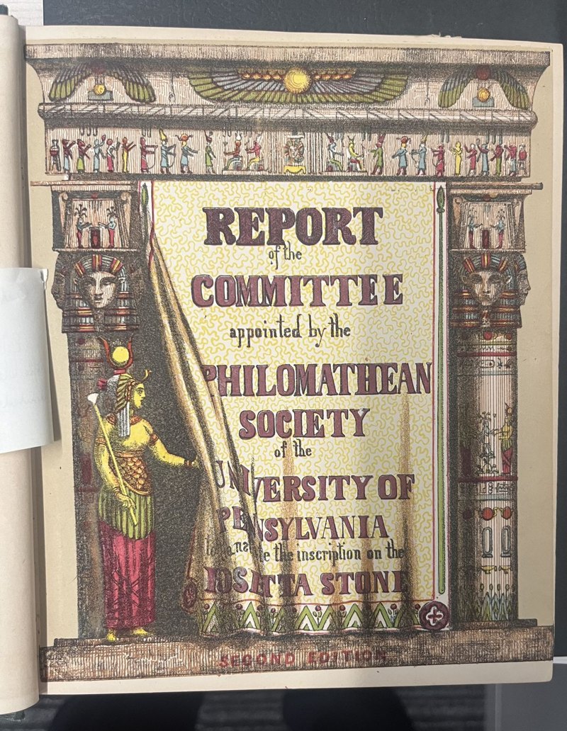 Chromolithographic title page identifying the second edition