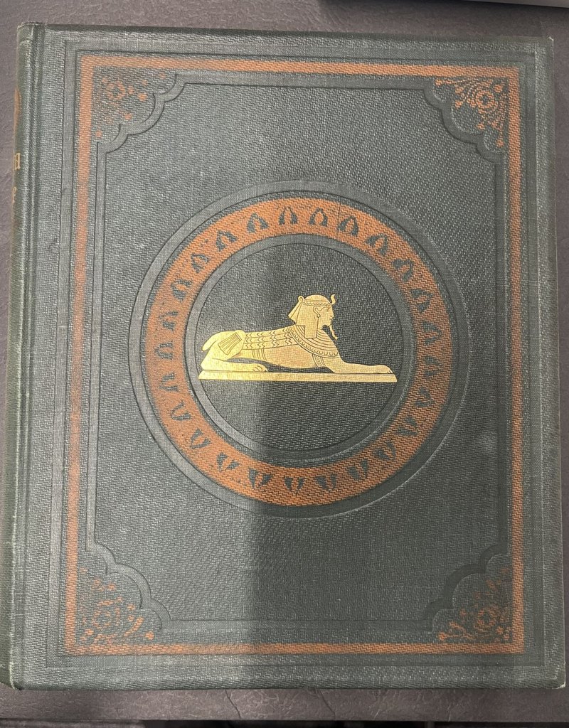 S065: Original green cloth front binding with gilt sphinx and brown-stamped decoration