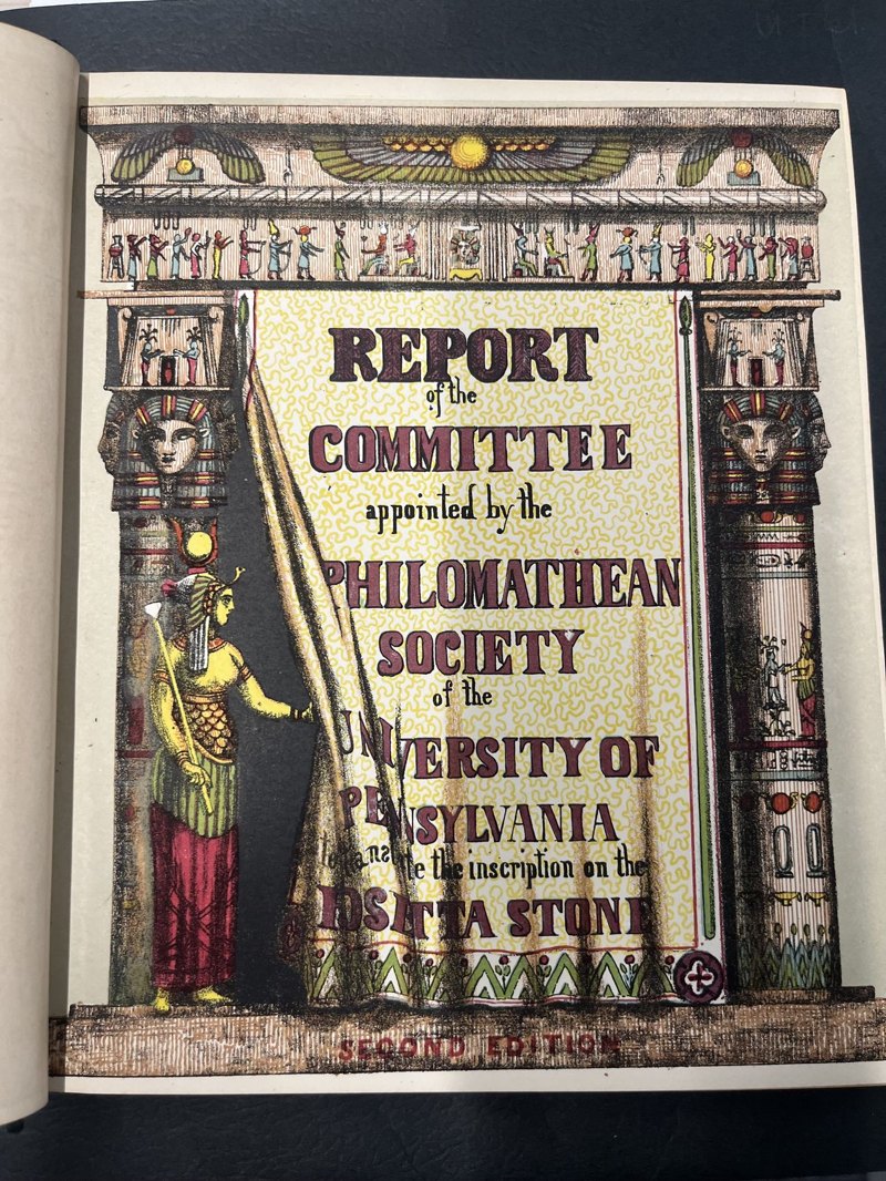 Chromolithographic title page identifying the second edition