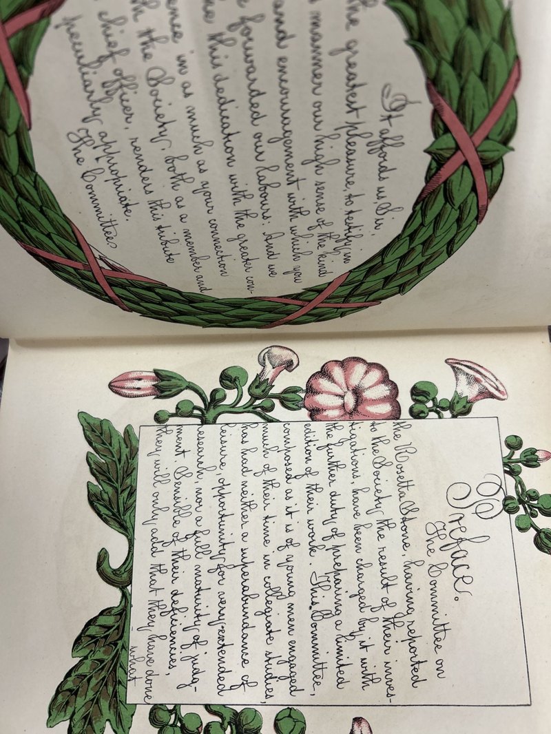 S032: markings in the preface