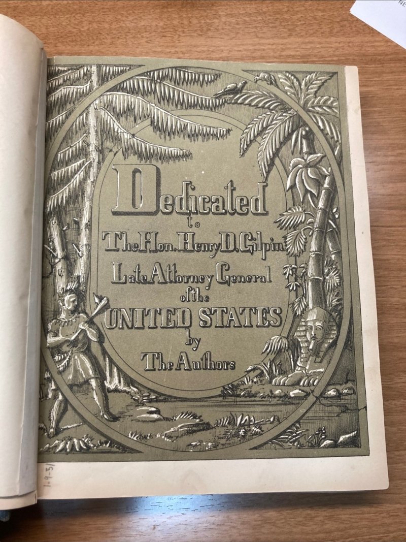 S042 illustrated dedication leaf to Henry D. Gilpin