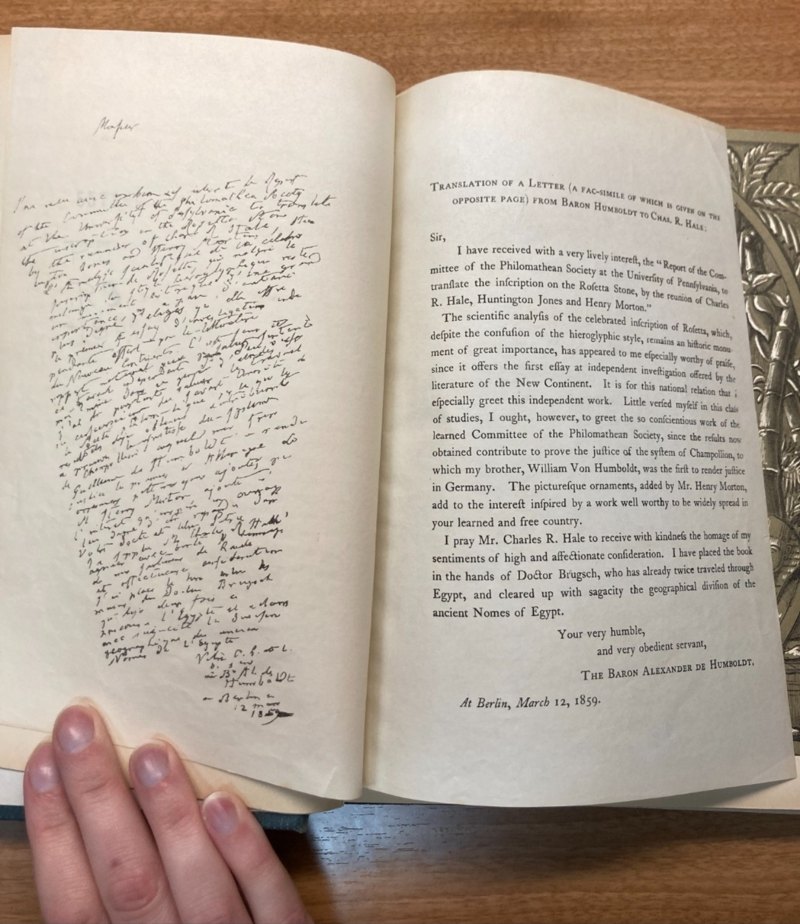 S042 Humboldt letter facsimile and English translation