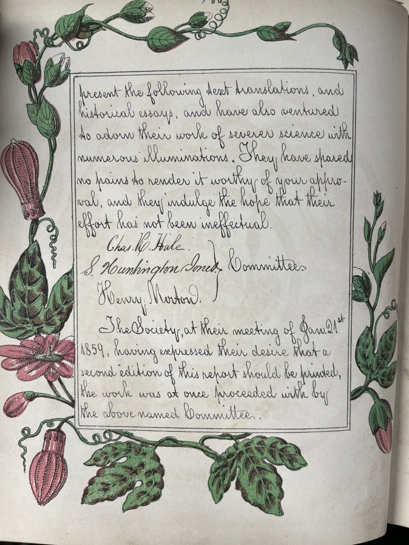 Committee names and January 21, 1859 second-edition resolution