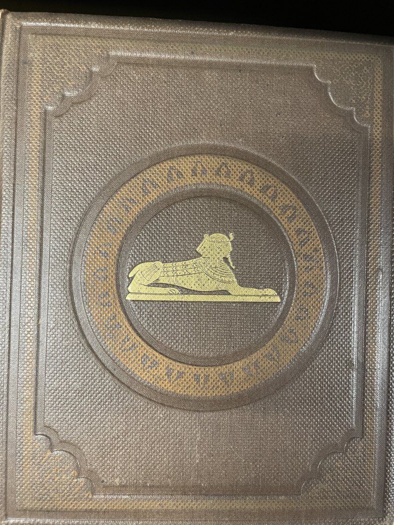 S062: Original brown cloth front binding with gilt bands and border