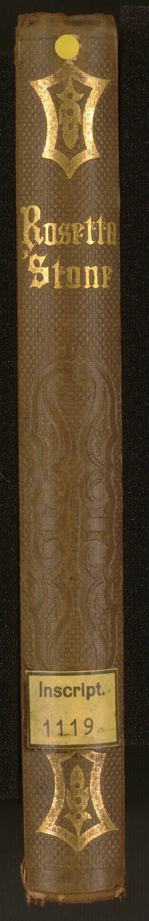 Original decorated spine with library shelf label