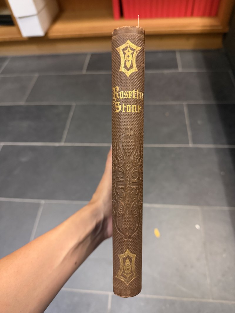Publisher’s cloth spine with gilt lettering and ornaments