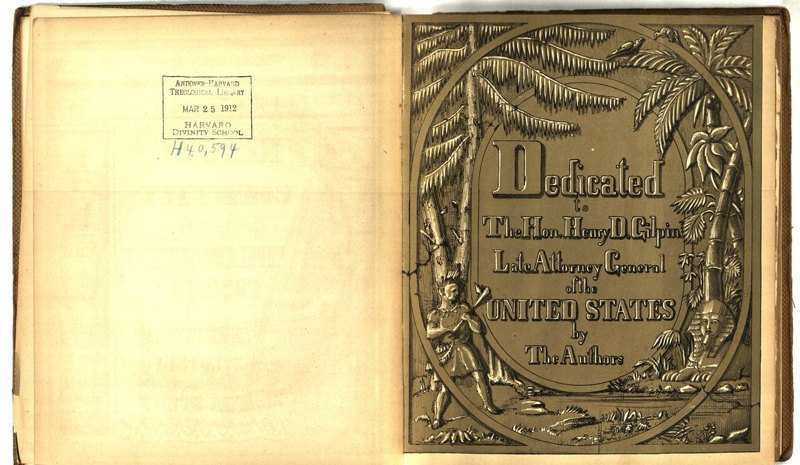 March 25, 1912 accession stamp and printed dedication