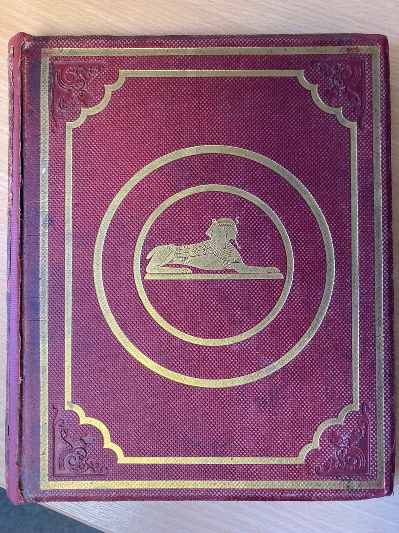 Original red cloth front cover