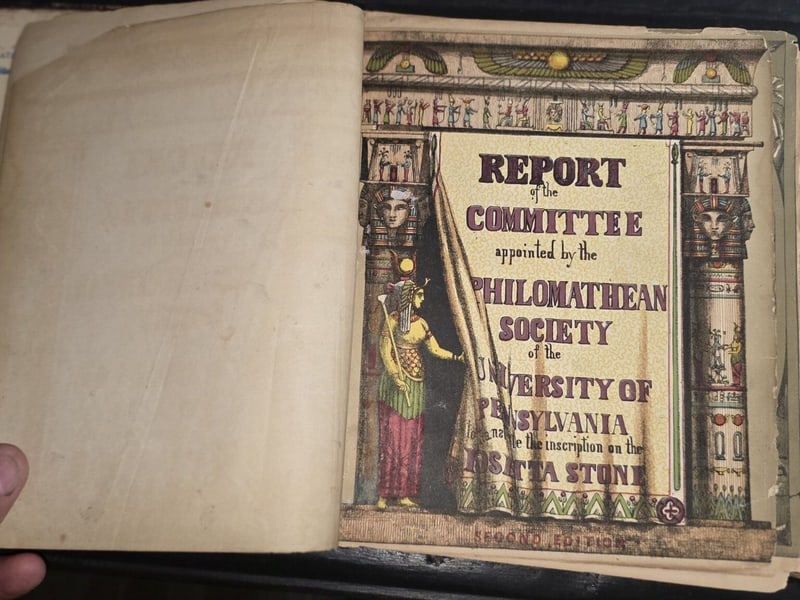 First translucent leaf over the chromolithographic title