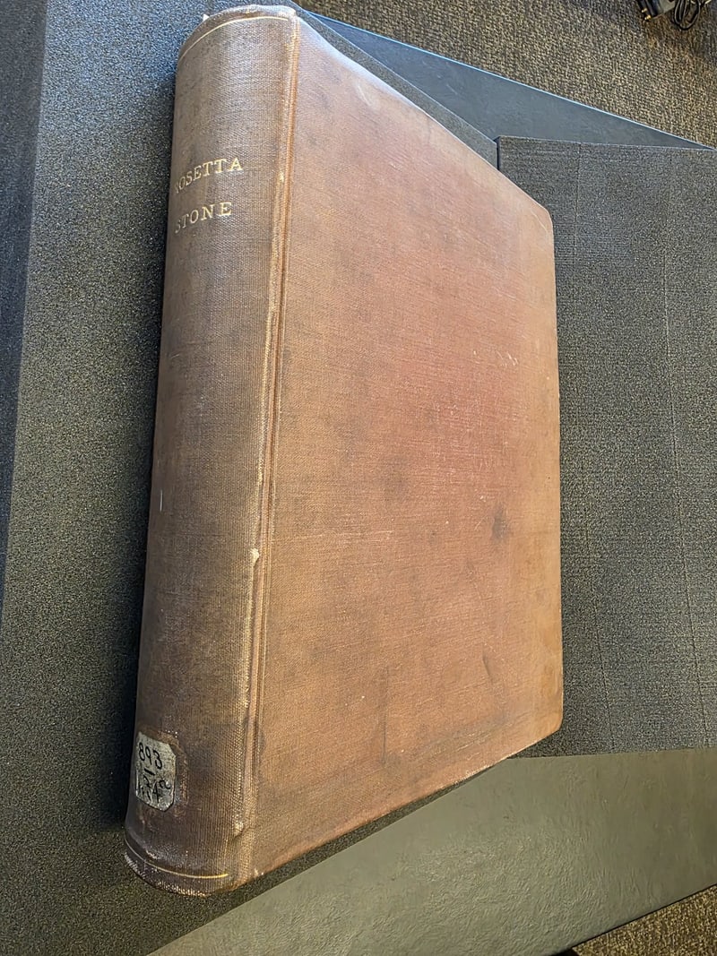 Large-paper volume in later brown cloth