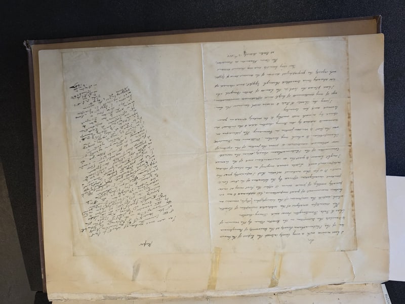 Inserted manuscript leaves of Humboldt’s letter