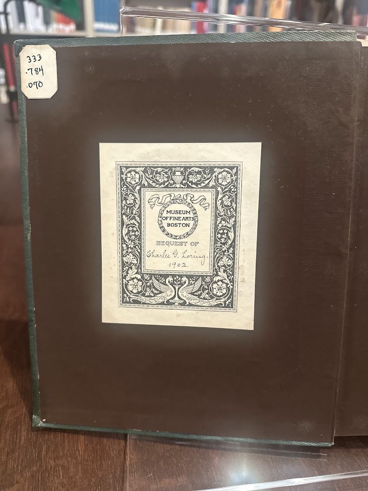 Museum of Fine Arts, Boston bookplate: Bequest of Charles G. Loring, 1902