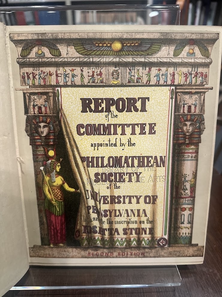 Chromolithographic title with SECOND EDITION statement and perforated library stamp